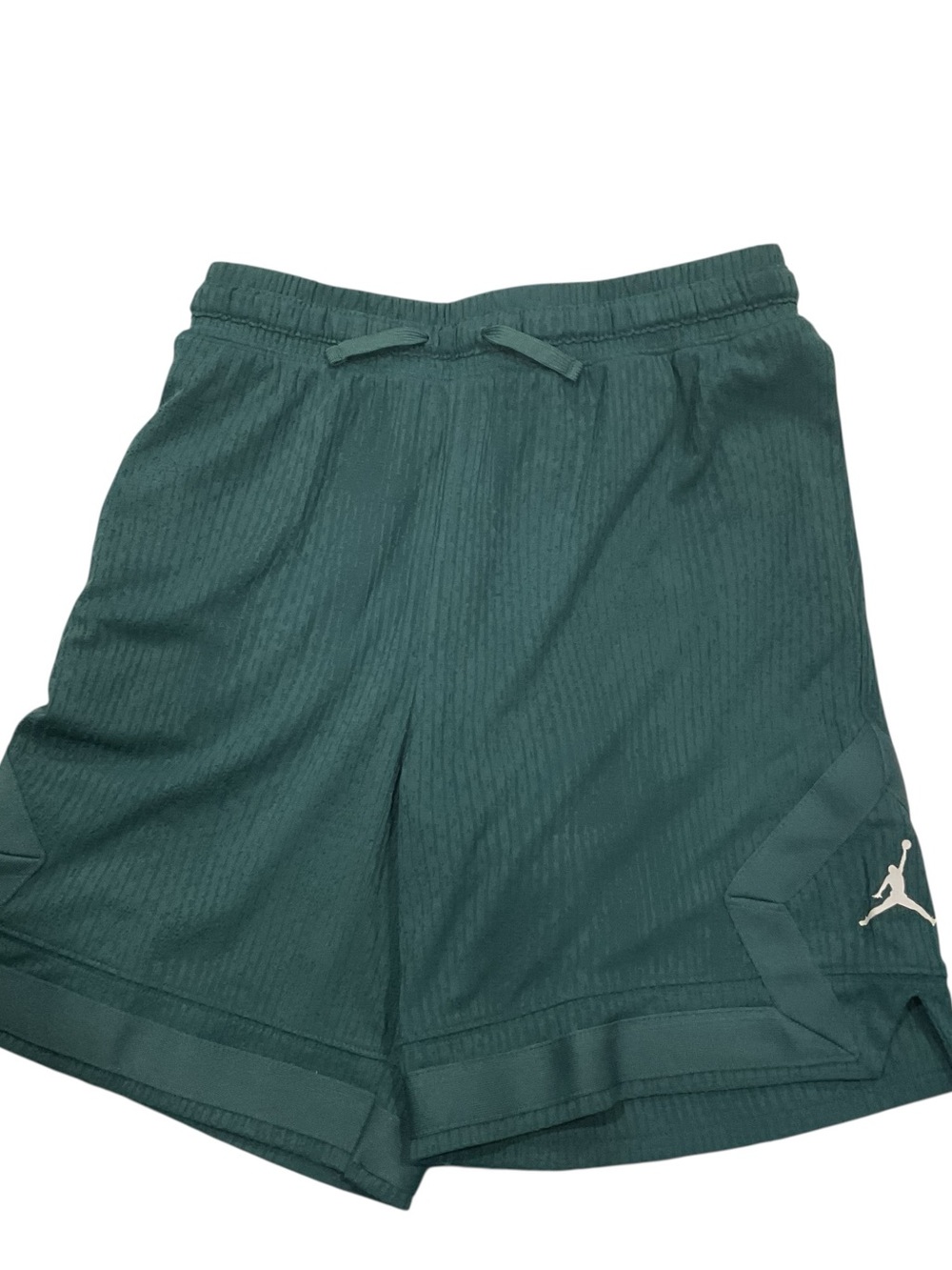 Jordan Teal Green Athletic Shorts with Jumpman Logo youth LARGE